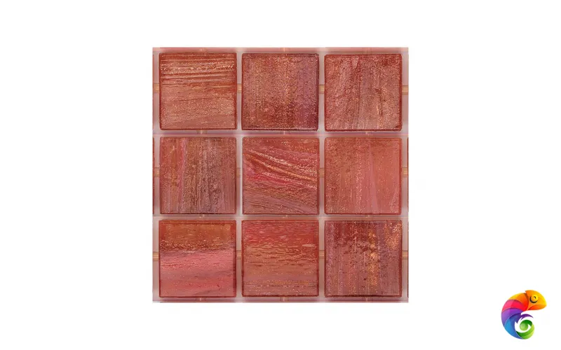 Стеклянная мозаика с авантюрином Trend Brillante Opale 264 на пленке Luc 2x2