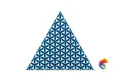 Керамическая плитка Petracers Triangolo Ypsilon Blu Su Bianco 17x17