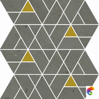 Italon Керамогранитная мозаика Avantgarde Black Mosaico Luxor