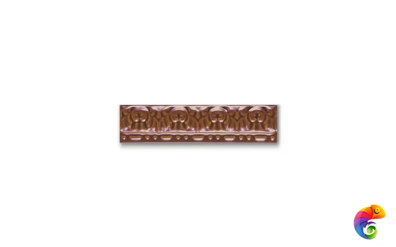 Керамическая плитка Ceramica Ribesalbes Zocalo Moldura Relieve Azul Miel 5x20