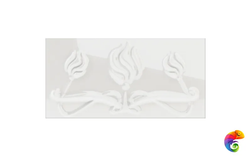 LaDiva Керамический бордюр Listello Torino Latte 10x20 Lucido