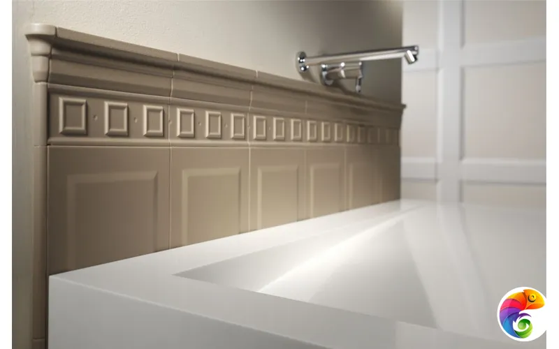 Вставка Ceramiche Grazia Electa Angolo Esterno Finale Bianco Matt 3x10