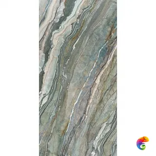 Керамогранит Infinity Marble Royal Peacock Lucido Bookmatch random 160x320x6