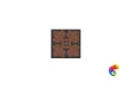 Вставка Ceramiche Grazia Old England Tozzetto Black Chester 4x4