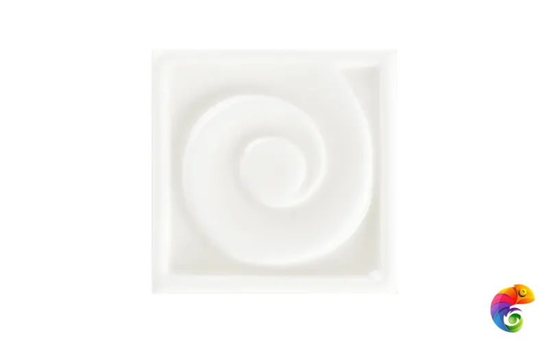 Вставка Ceramiche Grazia Essenze Onda Tozzetto Bianco Craquele 5,5x5,5