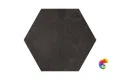 Керамогранит Mutina Dechirer Esagona Decor Nero Matt 120x120