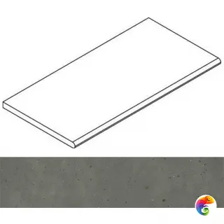 Italon Бордюр из керамогранита Avantgarde Black Bordo 30x120 Round