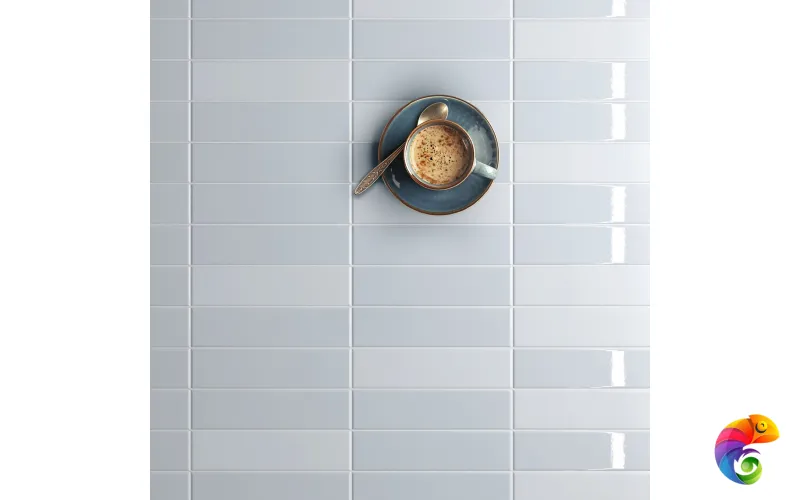 Плитка Equipe Costa Nova Baby Blue Glossy 5x20 см