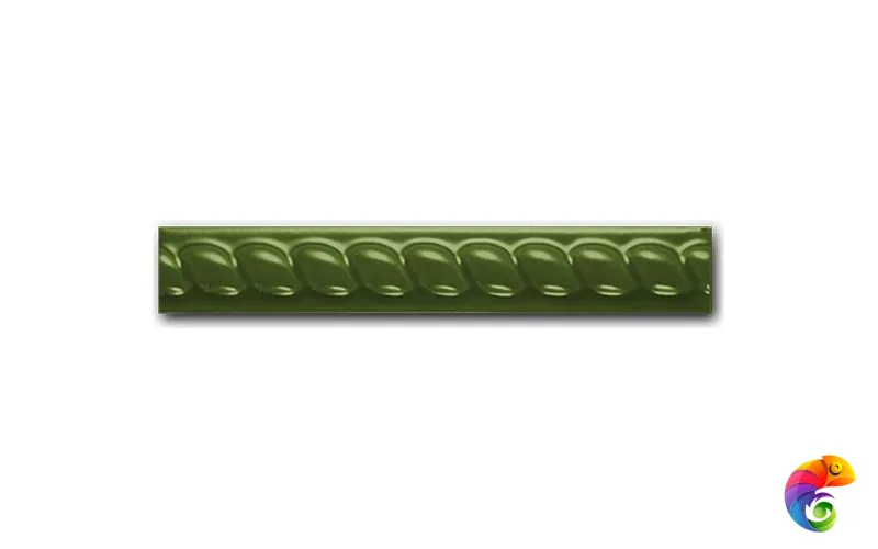Керамическая плитка Ceramica Ribesalbes Zocalo Listone Cordon Verde 3x20
