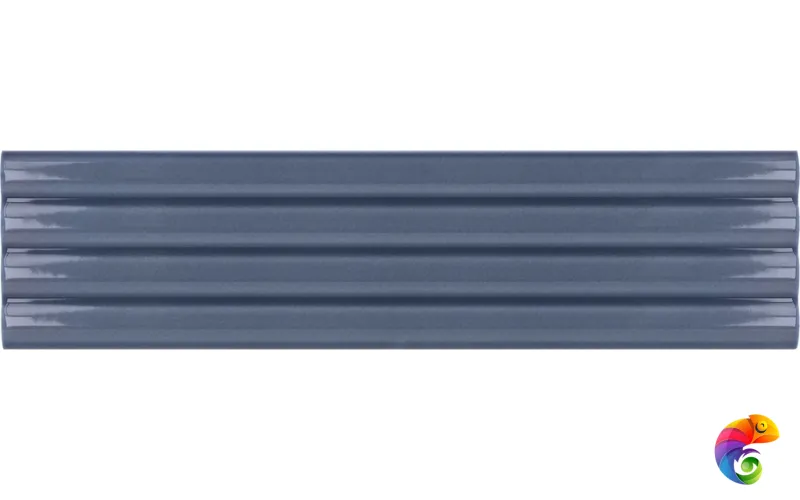 Плитка Equipe Costa Nova Onda Banyan Blue Glossy 5x20 см