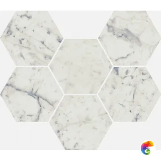 Charme Extra Carrara Mosaico Hexagon 620110000065 25x29
