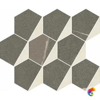 Керамогранит Italon Metropolis Mosaico Hexagon Warm 25,4x31