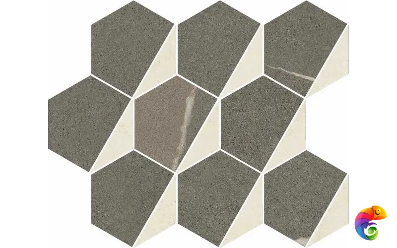 Керамогранит Italon Metropolis Mosaico Hexagon Warm 25,4x31