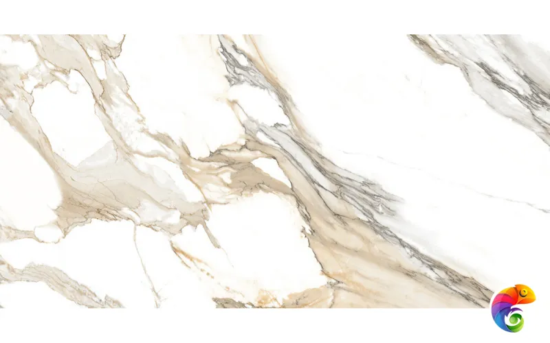 Керамогранит ART NATURA Ceramica Marmo Calacatta Porto Gold 60x120х0,9 Glossy