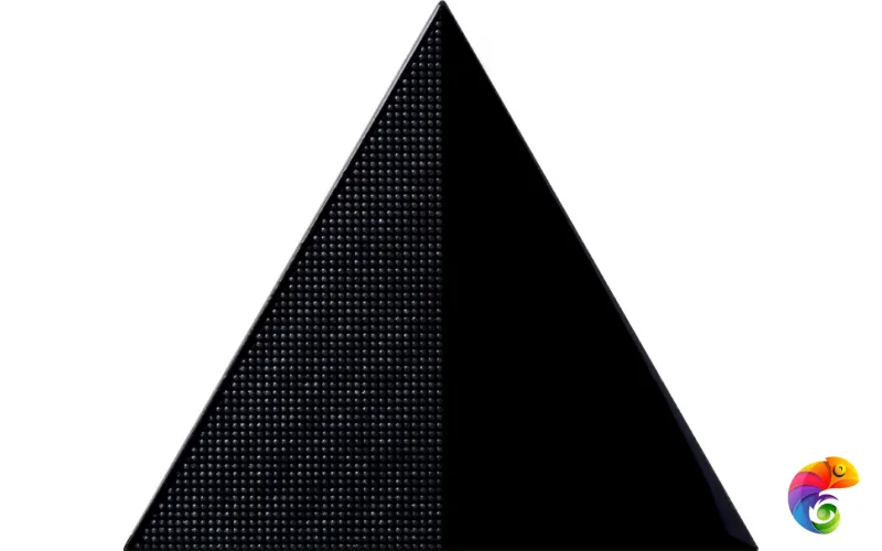 Керамическая плитка Petracers Triangolo Cristalli Nero 17x17