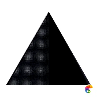 Керамическая плитка Petracers Triangolo Cristalli Nero 17x17