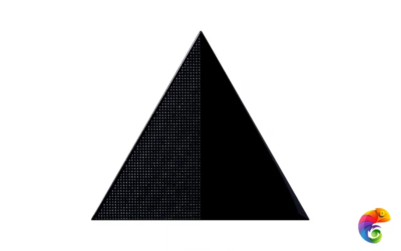 Керамическая плитка Petracers Triangolo Cristalli Nero 17x17