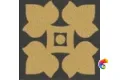 Вставка Ceramiche Grazia Old England Tozzetto Black Leeds 4x4