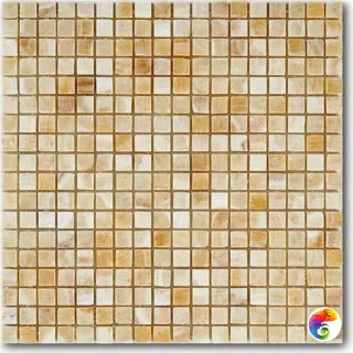 Мозаика ART NATURA  из натурального камня 15x15 Marble Mosaic Onix Miele 305x305