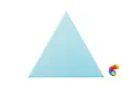 Керамическая плитка Petracers Triangolo Cristalli Azzurro 17x17