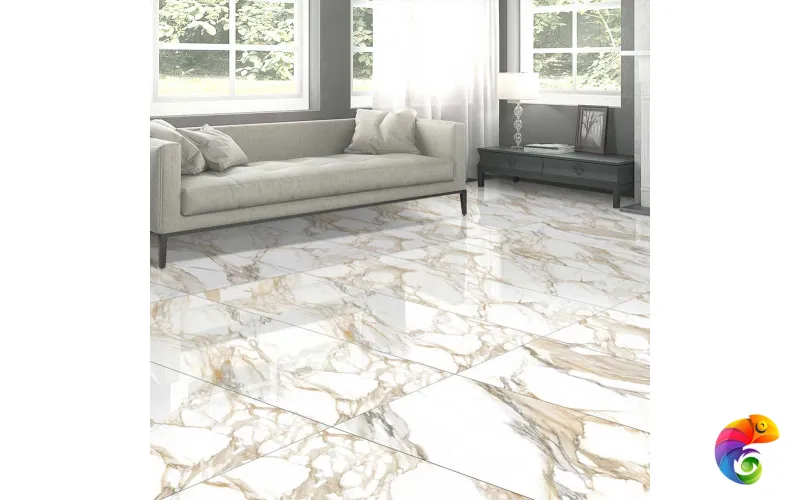 Керамогранит ART NATURA Ceramica Marmo Calacatta Porto Gold 60x120х0,9 Glossy