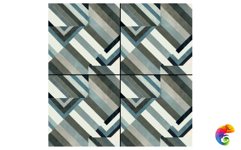 Керамогранит Mutina Azulej Prata Nero Matt 20x20