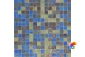 Trend Смесь из стеклянной мозаики 2x2 Miscele Shine сетка 316x316 (м2/кор=20шт) голубая