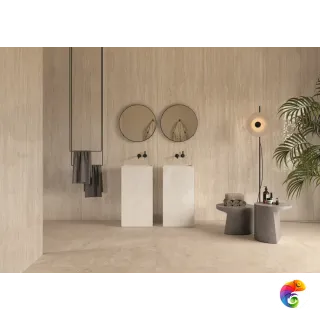 Керамогранит Provenza Unique Travertine Minimal Cream Naturale 120x278x0,65