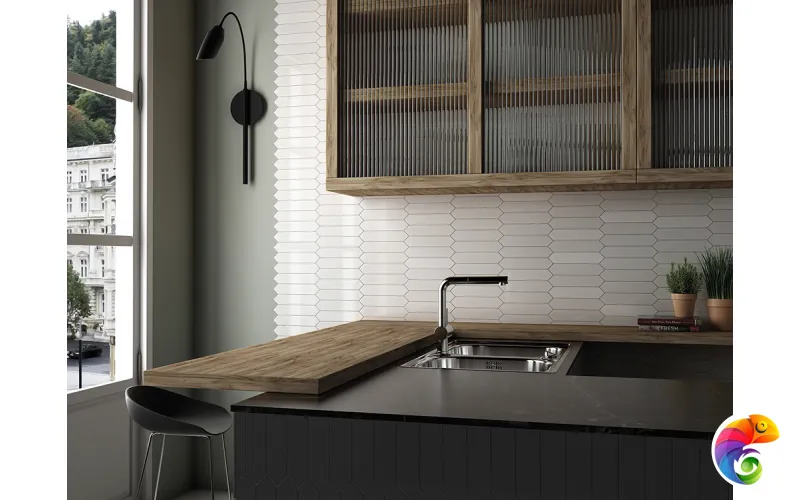 Керамическая плитка Equipe Arrow Pure White Luc 5x25