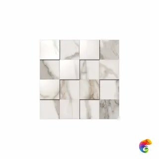 Керамогранит Италон Шарм Эво Калакатта Мозаика 3D Патинированный 30x30