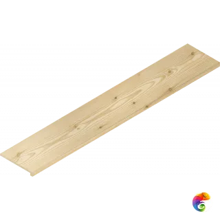 Italon Керамогранитная ступень Skyfall Scalino Front Larice 33x160 Nat