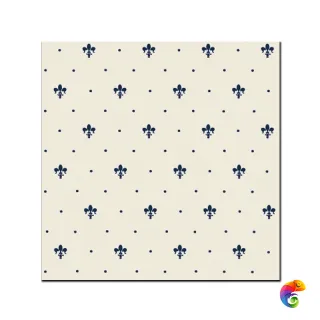Керамическая плитка Petrachers Grand Elegance Giglio Blu Su Panna 20x20