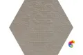 Керамогранит Mutina Dechirer Esagona Decor Grigio Matt 120x120