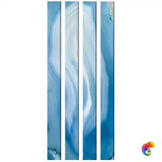 Стеклянный профиль Sicis You Glass Agata Blue 26,2 x 300 x 6 мм