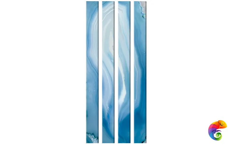 Стеклянный профиль Sicis You Glass Agata Blue 26,2 x 300 x 6 мм
