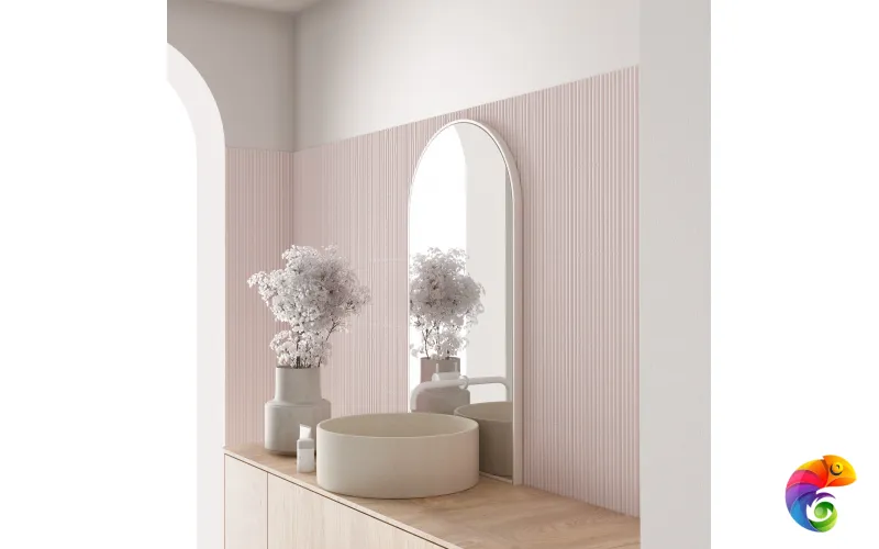 Плитка Equipe Costa Nova Onda Pink Stony Matt 5x20 см