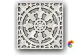 Вставка Polis Domus Aurea Tozzetto Platine Matt 8,5x8,5