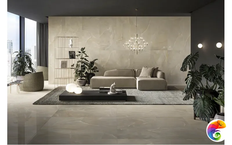 Refin Керамогранит Prestigio Onyx Beige 75x75x9 Soft Rett