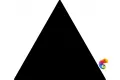 Керамическая плитка Petracers Triangolo Fondo Nero 17x17