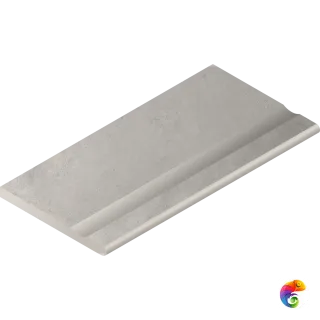 Italon Керамогранитный бортик Millennium X2 Bordo Svasato Round Silver 30x60 Nat