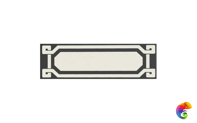 Бордюр Ceramiche Grazia Old England Listello Black Dover 6x20