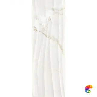 Керамическая плитка Love Ceramic Precious Calacatta Shape Gold 35х100 Pol Rett