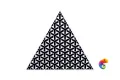 Керамическая плитка Petracers Triangolo Ypsilon Nero Su Bianco 17x17