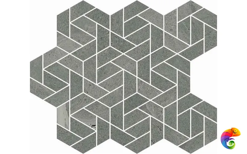 Керамогранит Italon Metropolis Mosaico Icon Graphite Dark 28,6x34,7