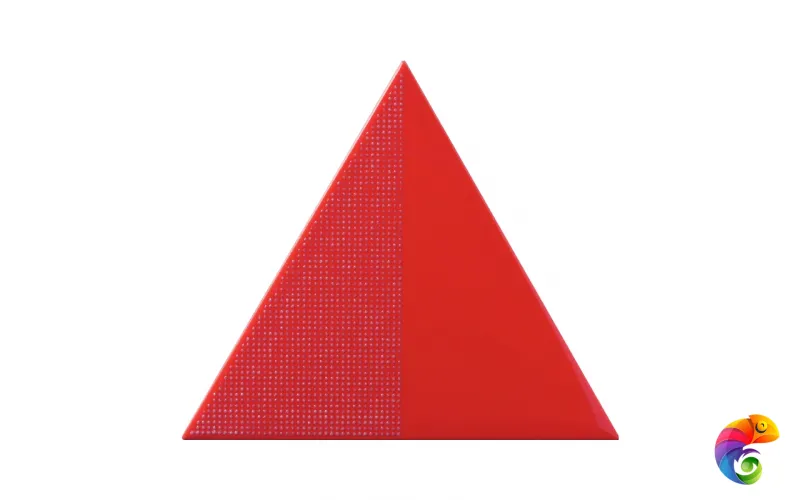 Керамическая плитка Petracers Triangolo Cristalli Rosso 17x17