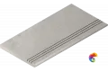 Italon Керамогранитная ступень Millennium X2 Gradino Round DX Silver 30x60 Grip