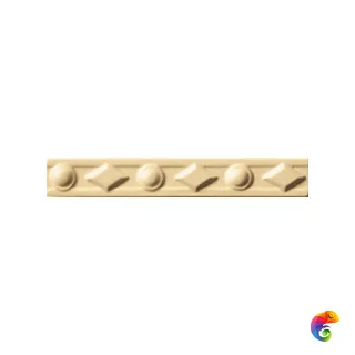 Бордюр Ceramiche Grazia Electa Diamantato Apricot Matt 3x20
