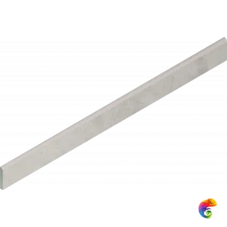 Italon Керамогранитный плинтус Millennium Battiscopa Silver 7,2x80 Nat Rett
