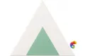 Керамическая плитка Petracers Triangolo Pallino Verde Su Bianco 17x17