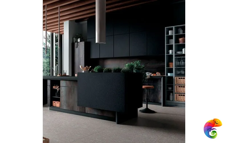 Керамогранит Infinity Stone Nero Granite Bocciardato 160x320x6